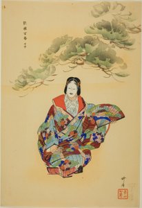 Senju, aus der Serie "Hundert No-Dramen (Nogaku hyakuban)" von Tsukioka Kogyo