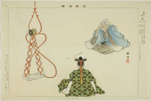 Sora Zutsumi, aus der Serie "Bilder von No-Aufführungen (Nogaku Zue)" von Tsukioka Kogyo