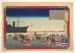 Chronik der kaiserlichen Restauration (Kōkoku isshin kenbunshi) von Tsukioka Yoshitoshi