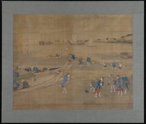 Muscheln graben von Tsukioka Yoshitoshi