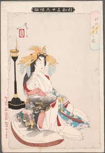 Erleuchtung der Kurtisane Jigokudayū von Tsukioka Yoshitoshi