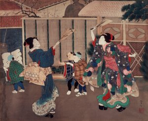 Januar: Neujahrsfeier von Tsukioka Yoshitoshi