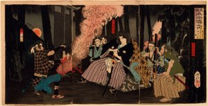 Kogakure no Kiritarō rettet Seiriki in Ōtawara von Tsukioka Yoshitoshi