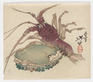 Hummer und Abalone von Tsukioka Yoshitoshi