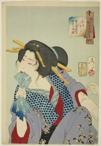 Schmerzhaft, aus der Serie "Zweiunddreißig Aspekte von Frauen" von Tsukioka Yoshitoshi