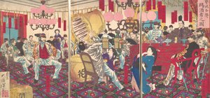 Party des Polizeipräsidenten: Ein Geschenk von Essen und Trinken, September 1877