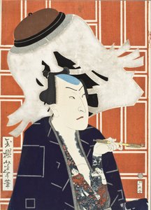 Der Schauspieler Sawamura Tosshō II für eine Feuertruppe von Tsukioka Yoshitoshi