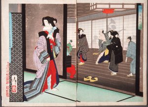 Die Geschichte von Shiraito, einer Kurtisane des Hashimoto-Hauses von Tsukioka Yoshitoshi