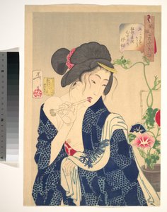 Erwachen: Ein Mädchen der Kōka-Ära (1844–1848) von Tsukioka Yoshitoshi