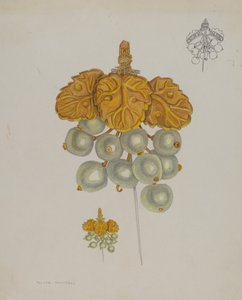 Perlenbrosche