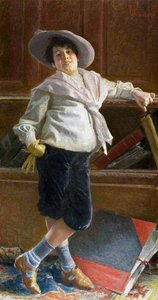 Porträt eines jungen Mannes, Gemälde von Tullio Salvatore Quinzio von Tullio Salvatore Quinzio