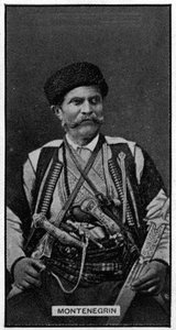 Ein Montenegriner, aus einer Fotografie des späten 19. Jahrhunderts