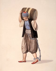 Gefangener in Ketten, osmanische Periode, drittes Viertel des 18. Jahrhunderts von Turkish School