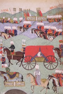 Die Rückkehr des Leichnams von Sultan Suleyman (1521-1566), kopiert für die Königliche Bibliothek, Istanbul, 1579