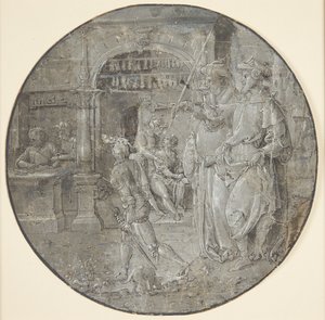 Martyrium der Heiligen Agathope und Theodule: die beiden jungen Heiligen werden gefangen genommen von Ubekendt