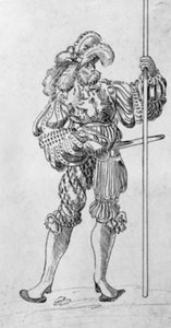 Stehender Landsknecht