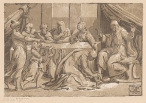 Christus gesalbt von Maria Magdalena von Ugo da Carpi