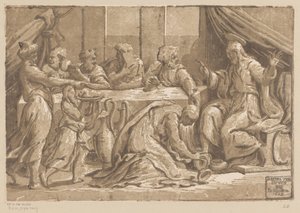 Christus gesalbt von Maria Magdalena von Ugo da Carpi