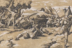 David und Goliath von Ugo da Carpi