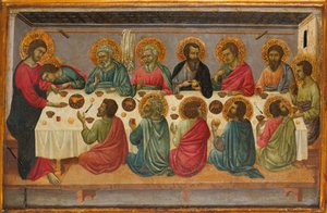 Das letzte Abendmahl, ca. 1325-30 von Ugolino da Siena