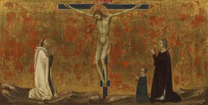 Gekreuzigter Christus mit Stiftern