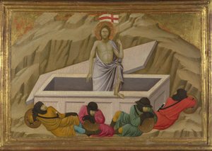 Die Auferstehung aus der Basilika Santa Croce, Florenz, um 1324-1325 von Ugolino di Nerio