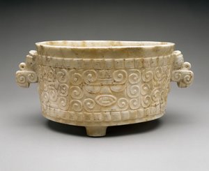Dreifußvase mit Vogelgriffen, Terminal Classic, 800-1000 von Ulua Ulua