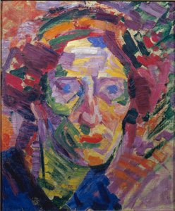 Futurismus: „Porträt einer Frau“ oder „Porträt der Gräfin Casanova“ von Umberto Boccioni