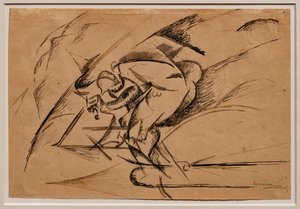 Studien für Dynamik eines Radfahrers von Umberto Boccioni