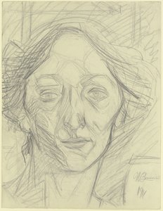 Frauenkopf von Umberto Boccioni