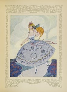 Chéri flog auf die Schulter von Zelie, die sich über die Süße dieses kleinen Tieres freute, Illustration aus 