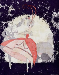In Armides Gärten, Das Ballett der Rosenkönigin - Illustration aus la Vie Parisienne