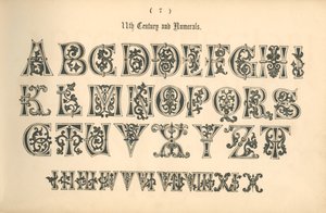 11. Jahrhundert und Ziffern, 1862 von Unbekannt