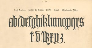14. Jahrhundert. Richard der Zweite. 1400. Klein. Westminster Abbey, 1862 von Unbekannt