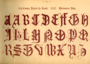 14. Jahrhundert. Richard der Zweite. 1400. Westminster Abbey, 1862