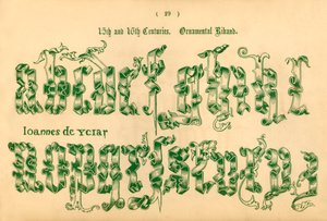 Ornamentales Band, 15. und 16. Jahrhundert