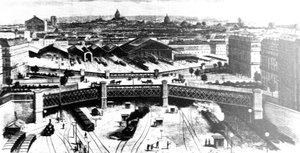 Gare St Lazare in Paris im Jahr 1900 (Archive) von Unbekannt