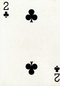 2 der Kreuzkarten aus einem Kartenspiel von Goodall & Son Ltd., ca. 1940