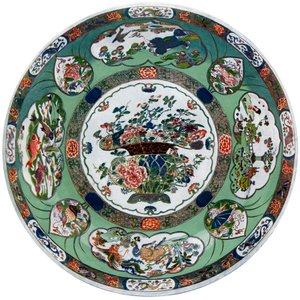 Chinesische Porzellanschale aus der Kang-he-Periode, 17. Jahrhundert, 1903