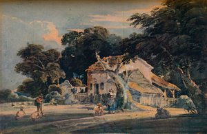 Ein Bauernhof in Devonshire, um 1798