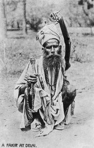 Ein Fakir in Delhi, 20. Jahrhundert