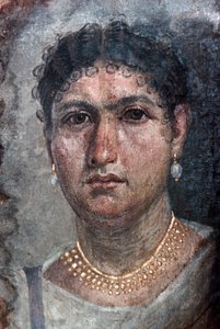 Ein Fayum-Porträt von Aline, auch bekannt als Ténos, 1. Jahrhundert von Unbekannt