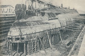 Eine große Leistung teilweise vollbracht. Die Leonardo da Vinci im Trockendock von Unbekannt