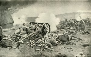 Eine heldenhafte Tat der Royal Horse Artillery bei Compiègne, 1919 von Unbekannt