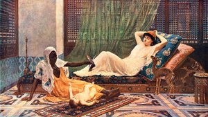 Ein neues Licht im Harem, 1884, ca. 1902