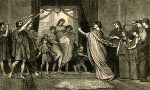 Eine römische Hochzeit - Die Heimkehr der Braut, 1881 von Unbekannt