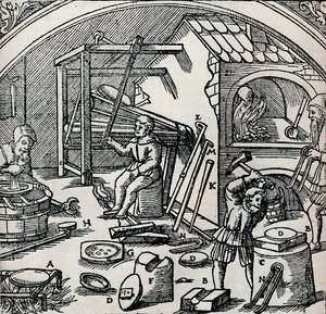 Eine Silberraffinerie, 1556