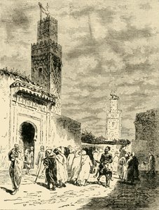 Eine Straße in Fès, 1890
