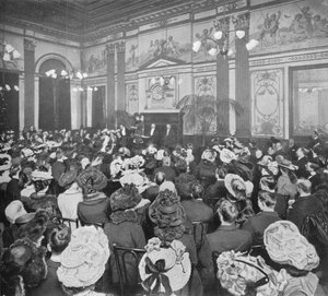 Eine Sonntagabenddebatte im Old Playgoers Club, London, um 1903