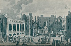 Ein Blick auf die Bäder des Königs und der Königin und den Großen Pumpenraum in Bath, 1907 von Unbekannt